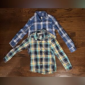 Two Children’s Place Boy’s Plaid Shirts, size 5/6